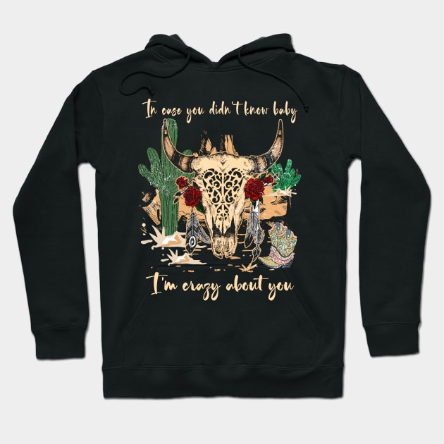Retro Baby I'm Crazy About You Women Men Hoodie by DesignDRart